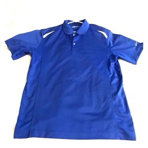 NikeGolf DriFit Tour Performance Shirt, Large Blue